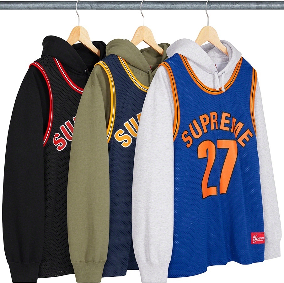Basketball Jersey Hooded Sweatshirt